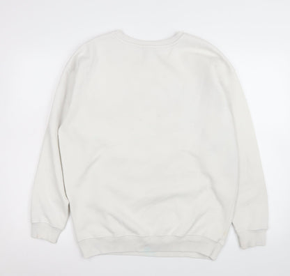 Womens UK Size S New Look White Pullover Sweatshirt