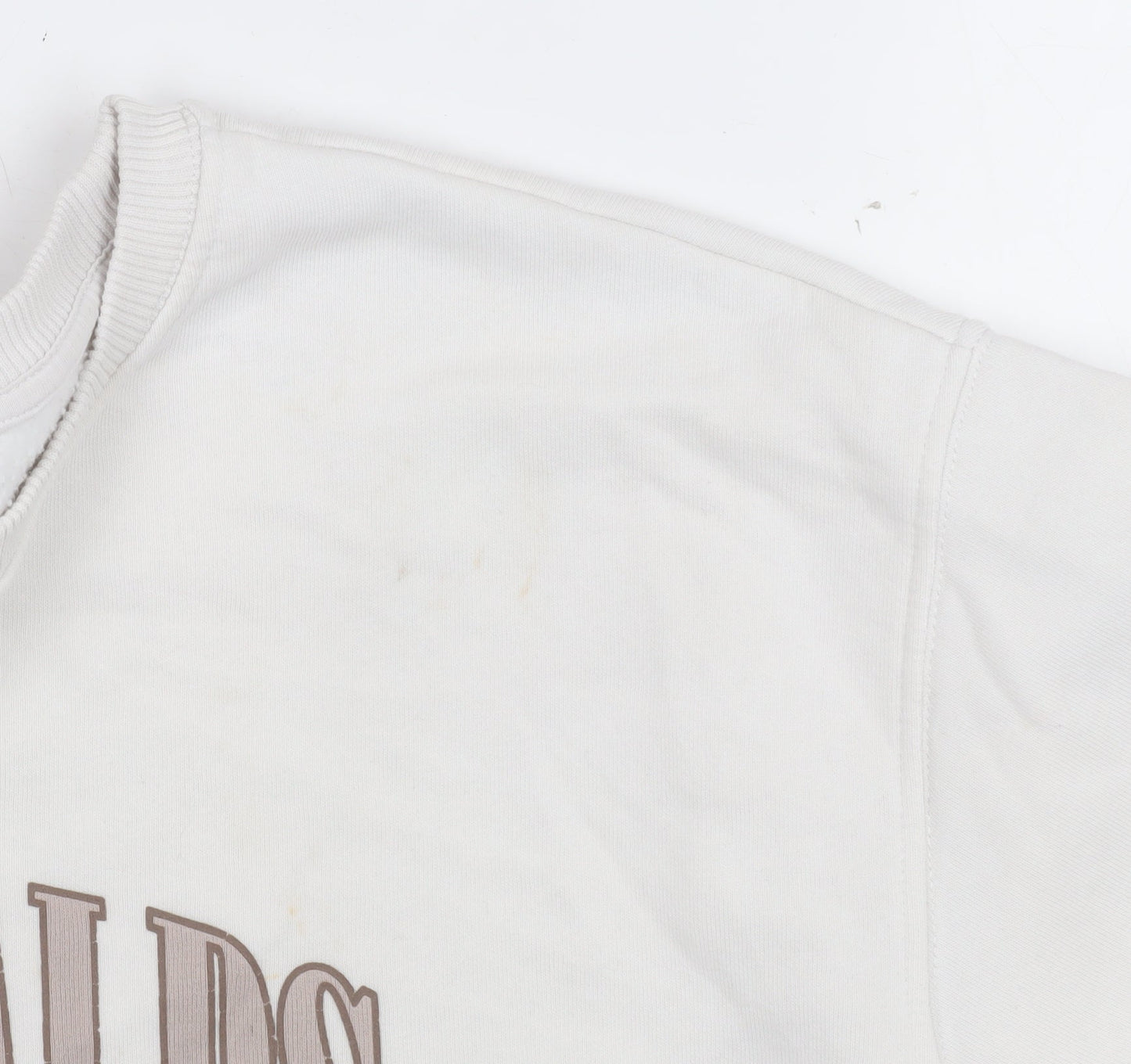 Womens UK Size S New Look White Pullover Sweatshirt