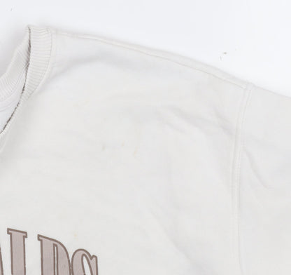 Womens UK Size S New Look White Pullover Sweatshirt