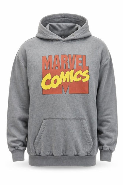 Mens UK Size S Marvel Grey Pullover Hoodie