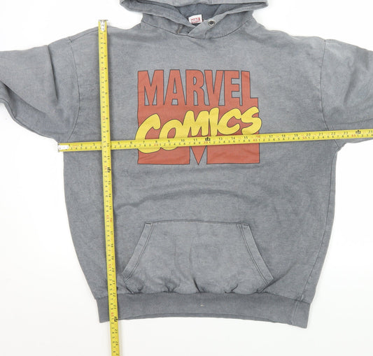 Mens UK Size S Marvel Grey Pullover Hoodie