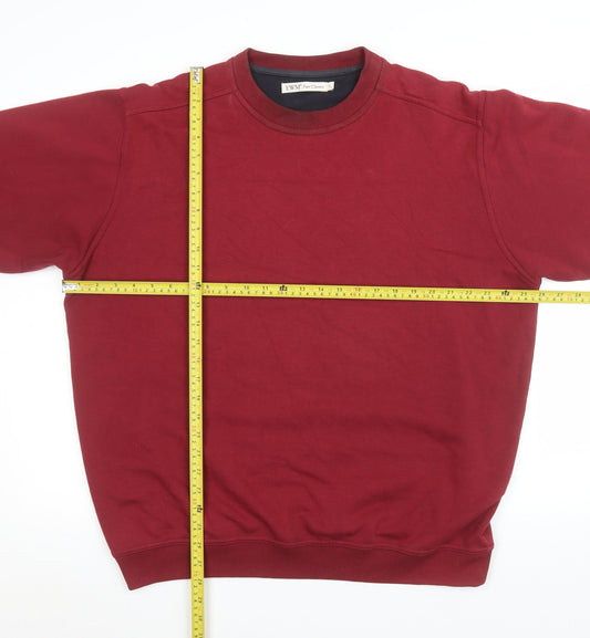 Mens UK Size L EWM Red Pullover Sweatshirt