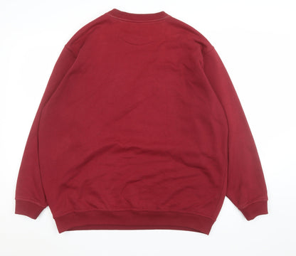 Mens UK Size L EWM Red Pullover Sweatshirt