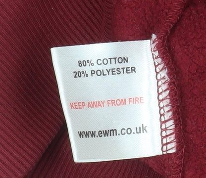 Mens UK Size L EWM Red Pullover Sweatshirt