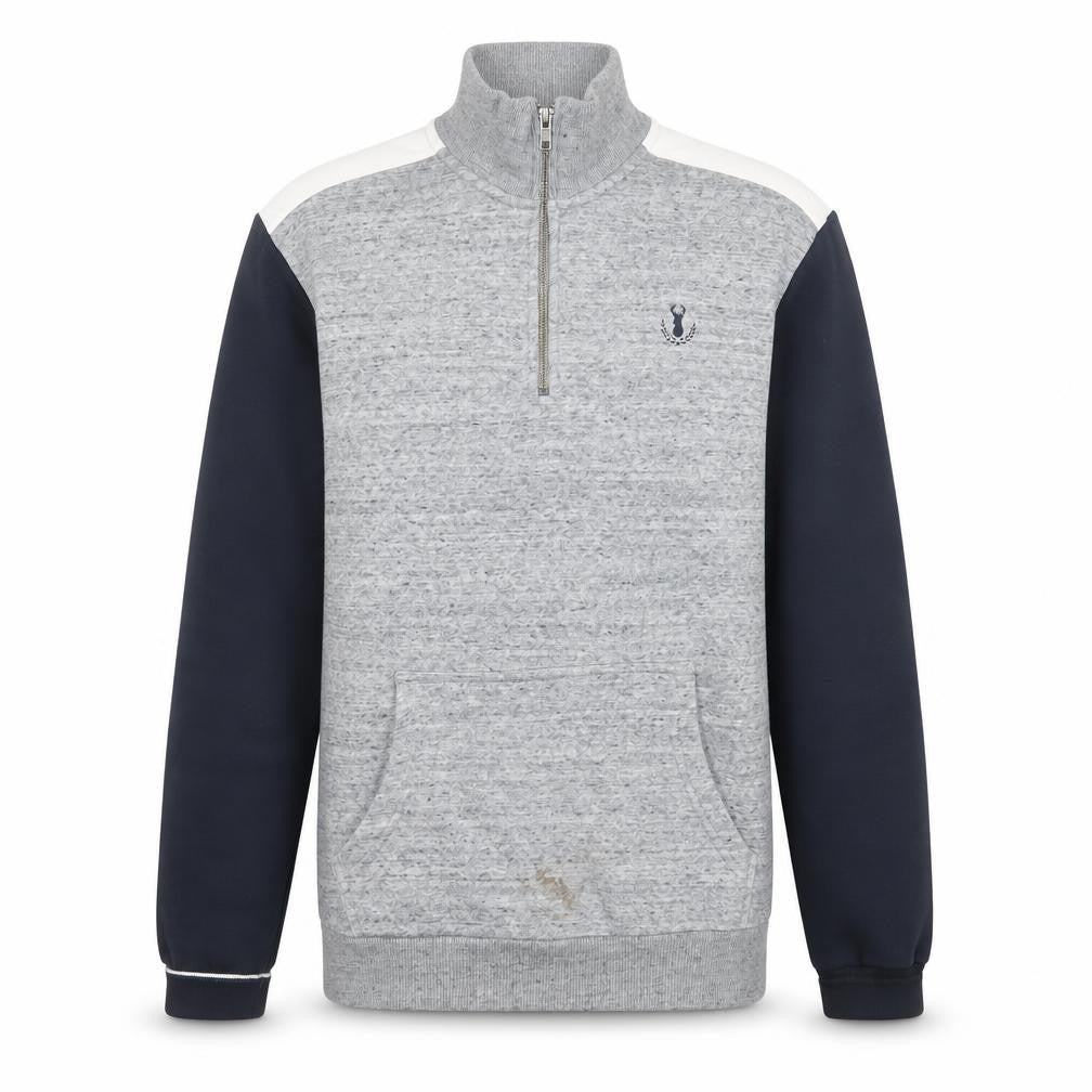 Mens UK Size S NEXT Grey 1/2 Zip Sweatshirt
