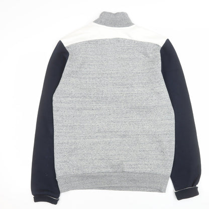 Mens UK Size S NEXT Grey 1/2 Zip Sweatshirt