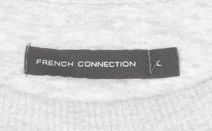 Mens UK Size L French Connection Grey Pullover Sweatshirt