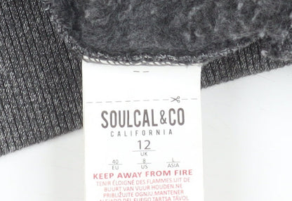 Womens UK Size 12 SoulCal & Co Grey Basic Jacket