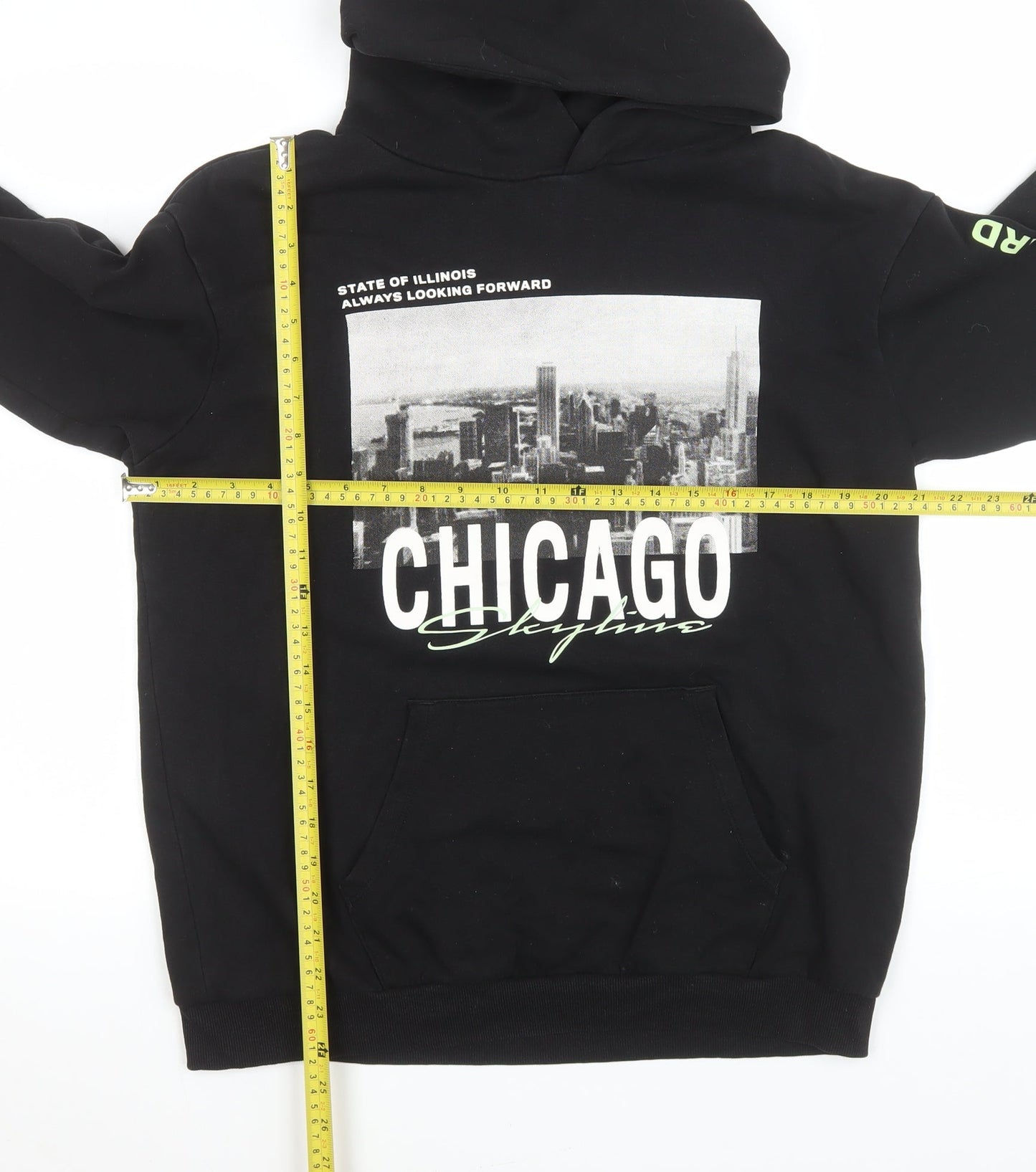 Teens UK Size 164 H&M Black Pullover Hoodie