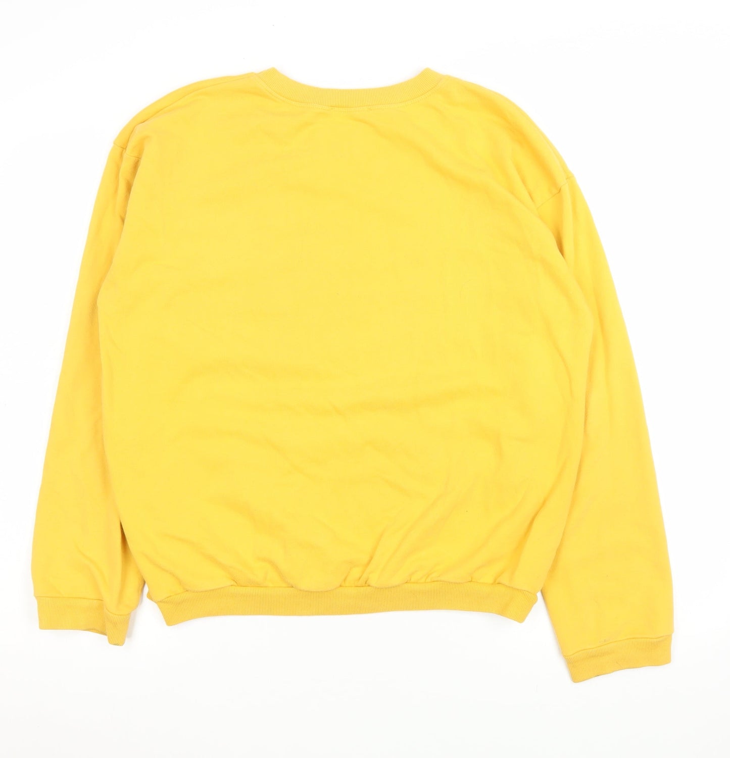 Womens UK Size M Zara Yellow Pullover Sweatshirt