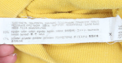 Womens UK Size M Zara Yellow Pullover Sweatshirt