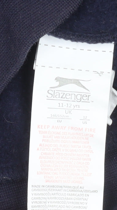 Boys UK Size 11-12 Years Slazenger Blue Basic Jacket