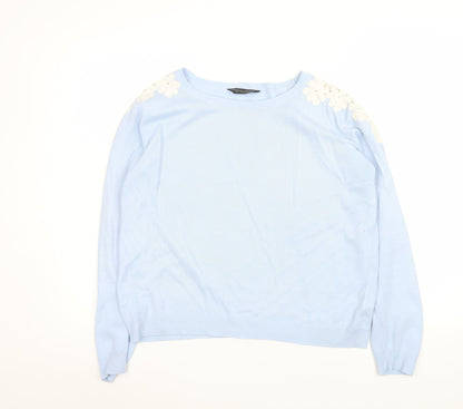 Womens UK Size 12 Dorothy Perkins Blue Pullover Jumper