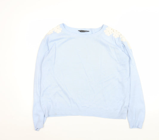 Womens UK Size 12 Dorothy Perkins Blue Pullover Jumper