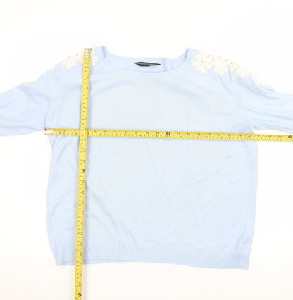 Womens UK Size 12 Dorothy Perkins Blue Pullover Jumper