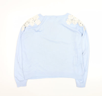 Womens UK Size 12 Dorothy Perkins Blue Pullover Jumper