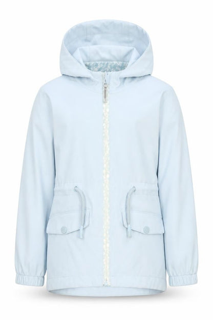 Mountain Warehouse Girls Blue Waterproof Hooded Rain Coat 5-6 Years