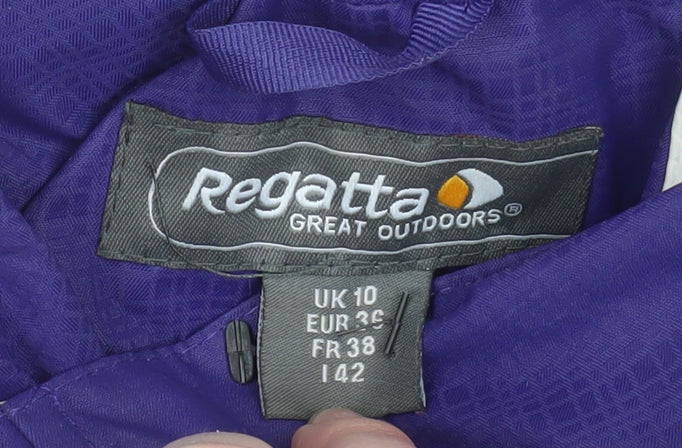 Womens UK Size 10 Regatta Purple Rain Coat