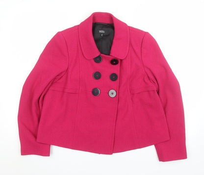 Womens UK Size 14 Marks and Spencer Petites Pink Blazer