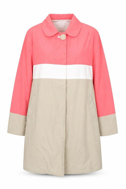 Womens UK Size 8 Fran & Jane Multicoloured Trench Coat