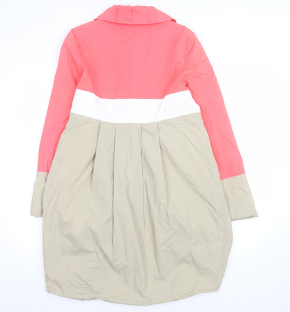 Womens UK Size 8 Fran & Jane Multicoloured Trench Coat