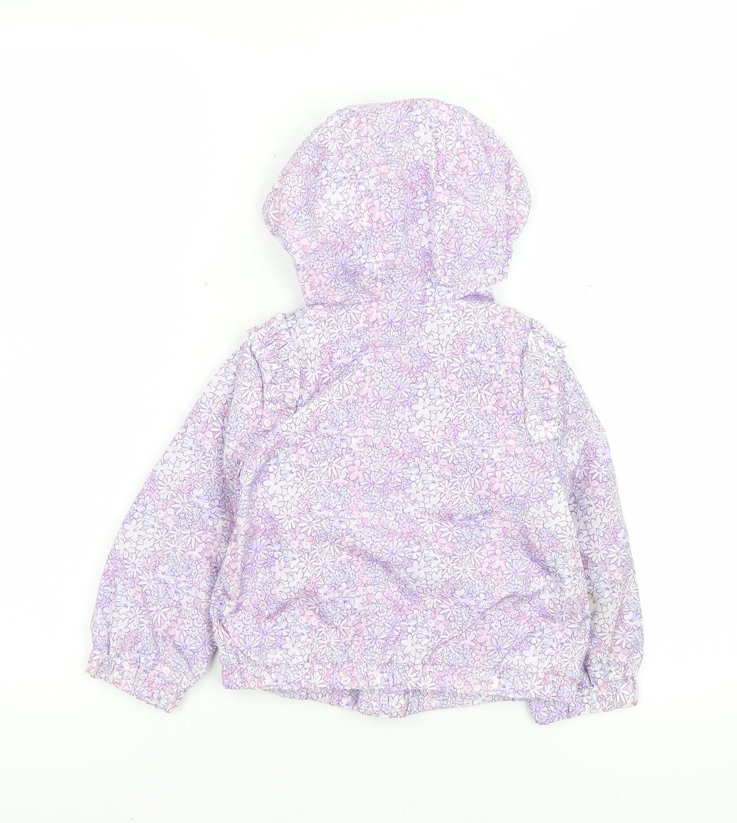 Girls UK Size 12-18 Months Original Marines Purple Puffer Jacket
