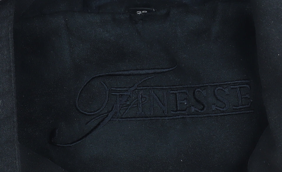 Womens UK Size 10 Finesse Black Parka Coat