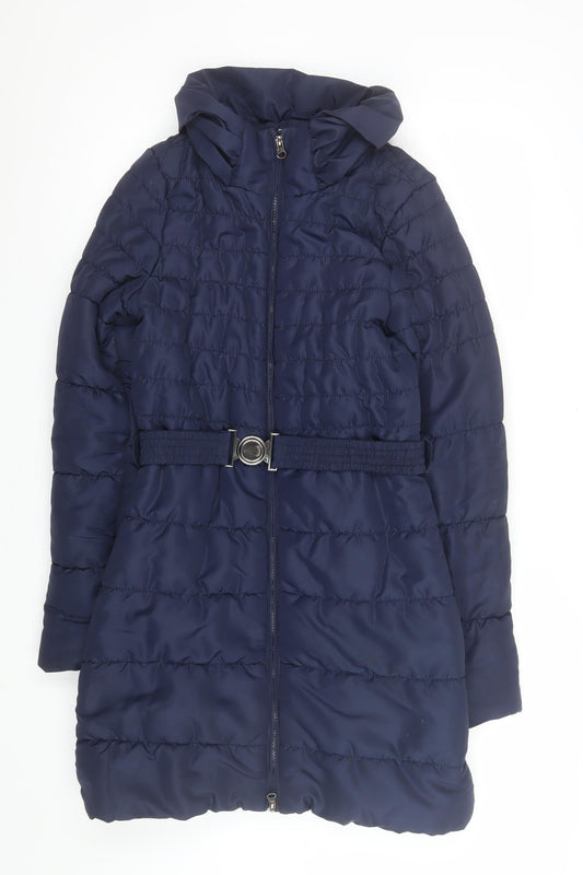 Womens UK Size XS VERO MODA Blue Puffer Jacket