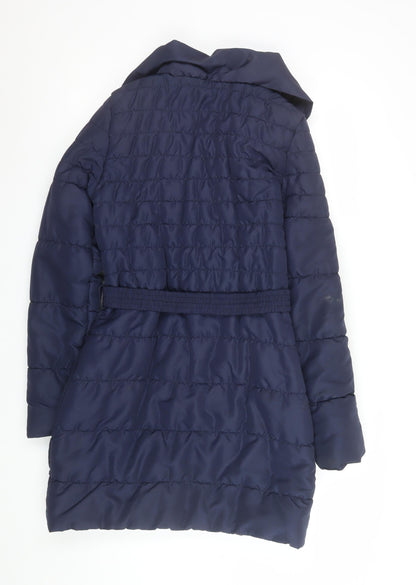 Womens UK Size XS VERO MODA Blue Puffer Jacket