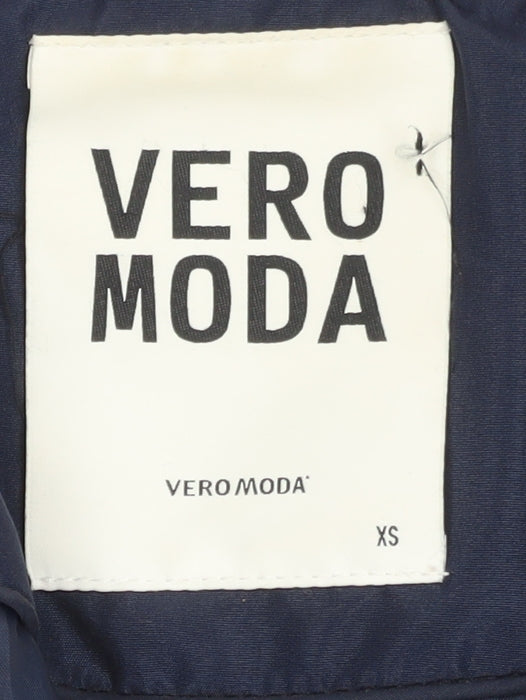 Womens UK Size XS VERO MODA Blue Puffer Jacket