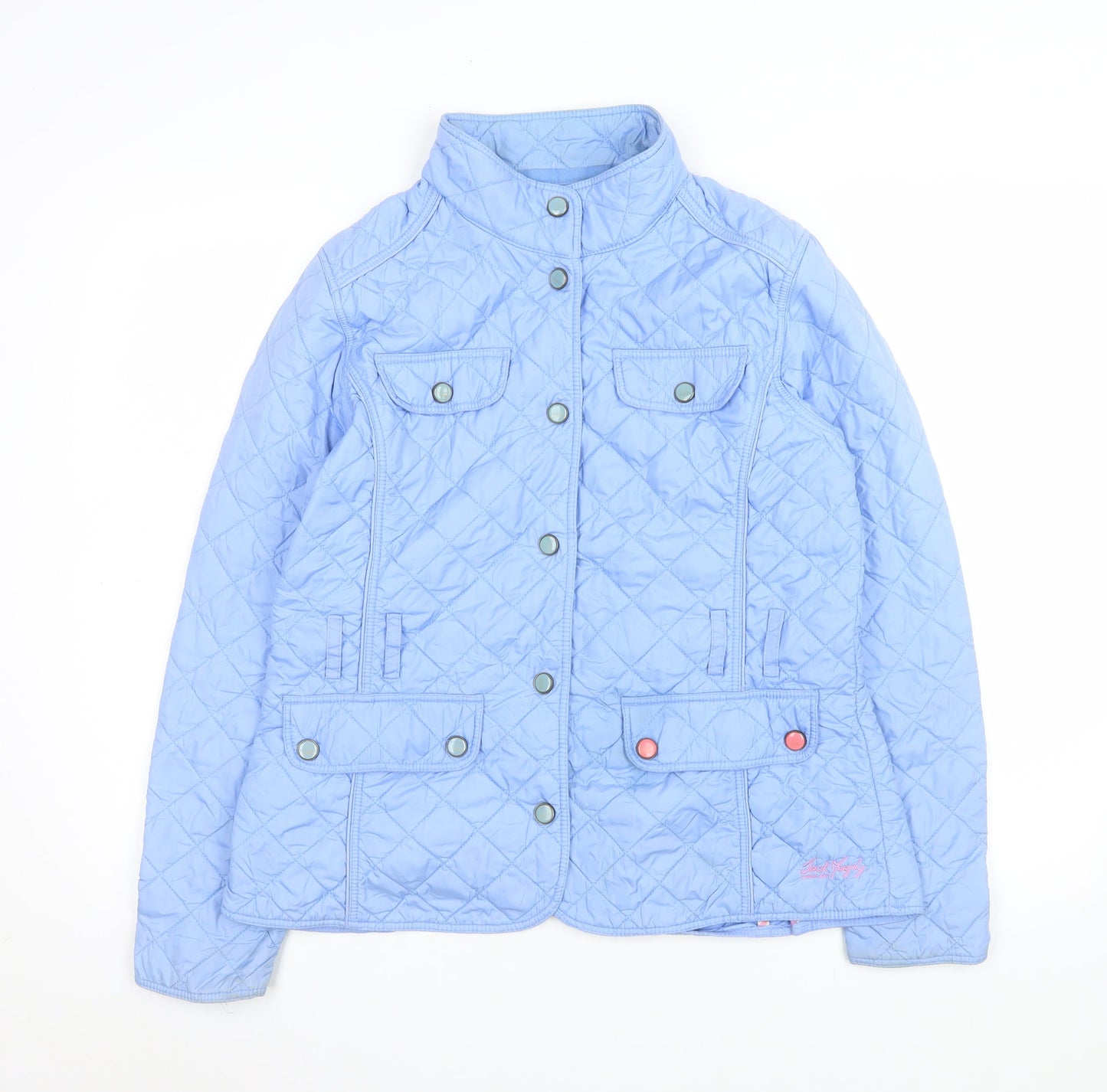 Womens UK Size 14 Jack Murphy Blue Quilted Coat