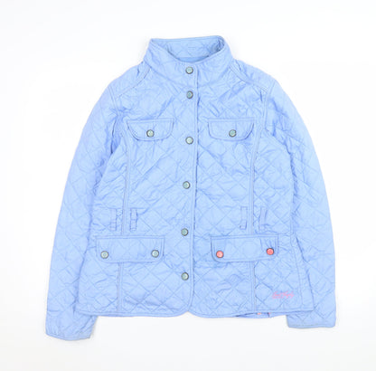 Womens UK Size 14 Jack Murphy Blue Quilted Coat