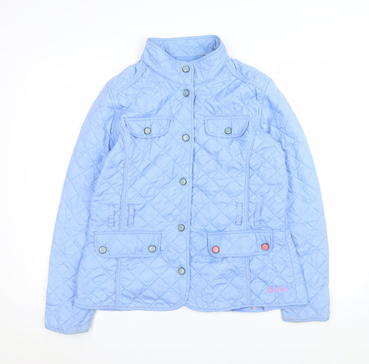 Womens UK Size 14 Jack Murphy Blue Quilted Coat