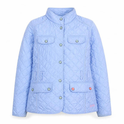 Womens UK Size 14 Jack Murphy Blue Quilted Coat