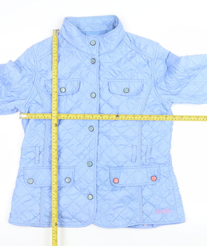 Womens UK Size 14 Jack Murphy Blue Quilted Coat