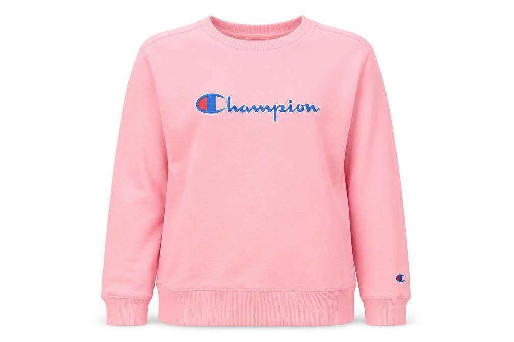 Womens UK Size L Champion Pink Pullover Sweatshirt