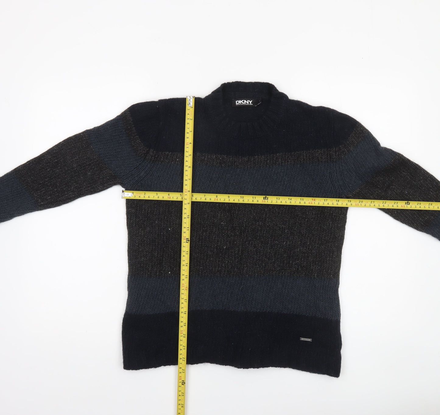 Womens UK Size L DKNY Blue Pullover Jumper