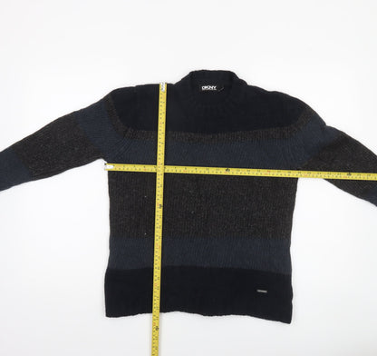 Womens UK Size L DKNY Blue Pullover Jumper
