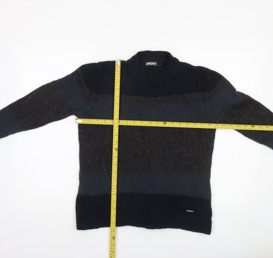 Womens UK Size L DKNY Blue Pullover Jumper
