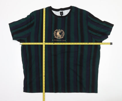 Mens UK Size 3XL River Island Green  T-Shirt