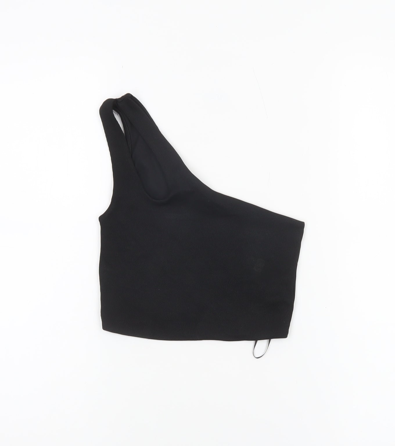 Womens UK Size S Pull&Bear Black Cropped Tank
