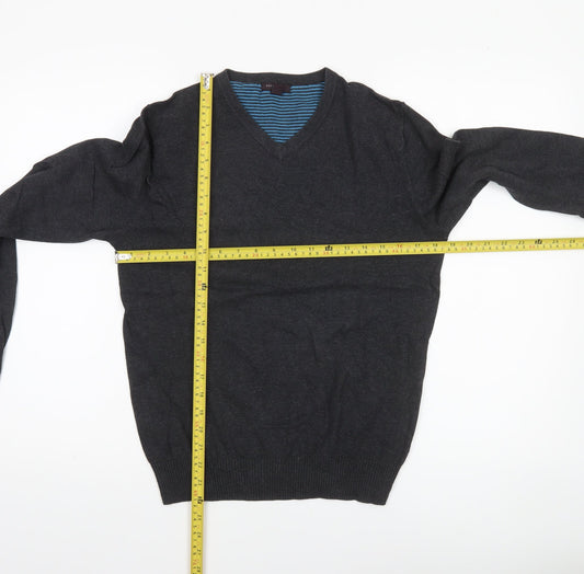 Mens UK Size S Refectory London Black Pullover Jumper