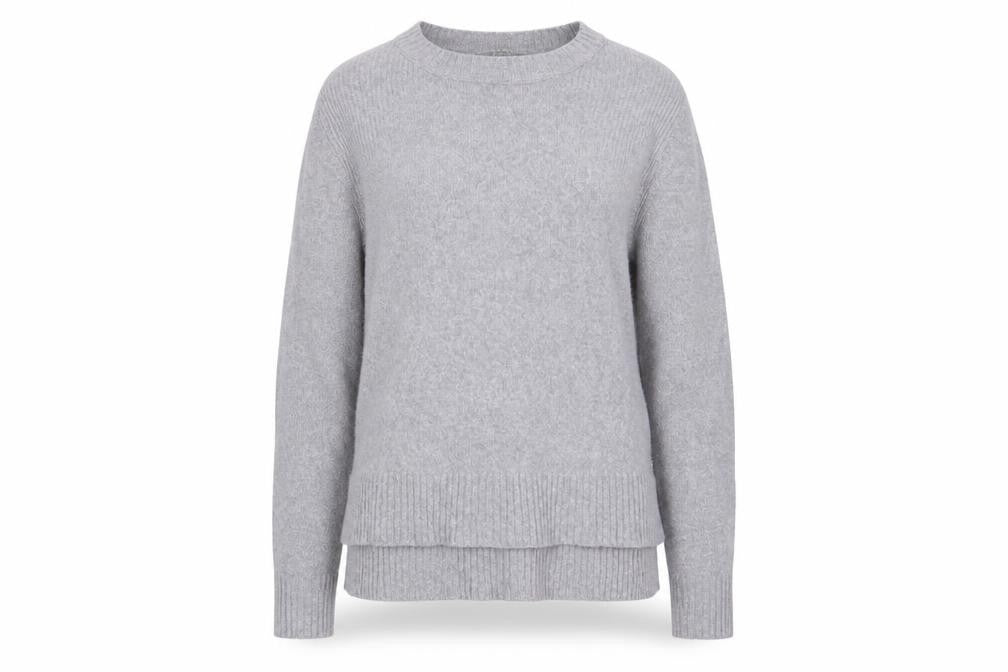 Womens UK Size S Oasis Grey Pullover Jumper