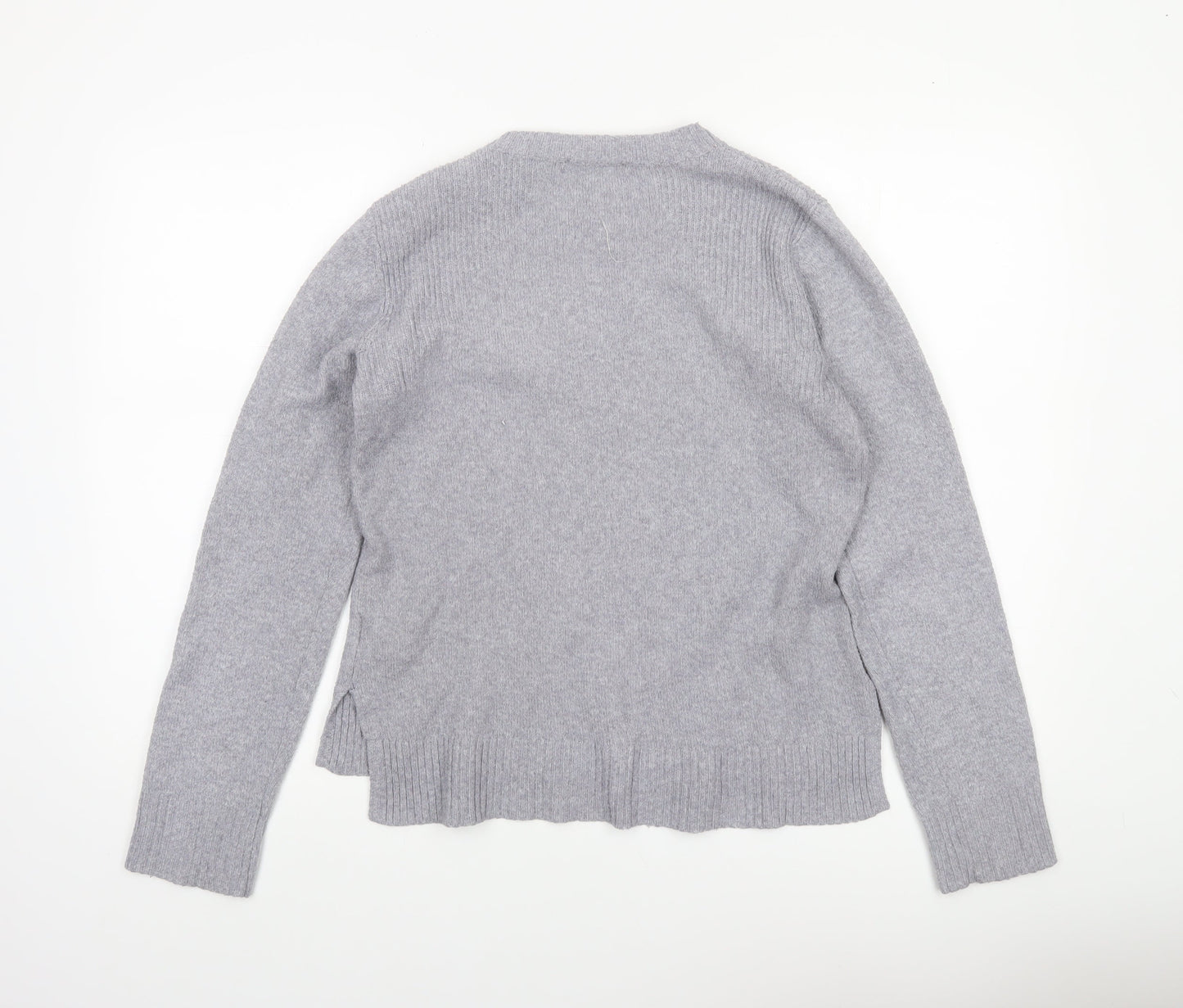 Womens UK Size S Oasis Grey Pullover Jumper