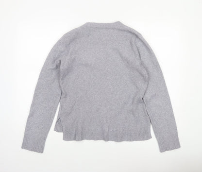 Womens UK Size S Oasis Grey Pullover Jumper