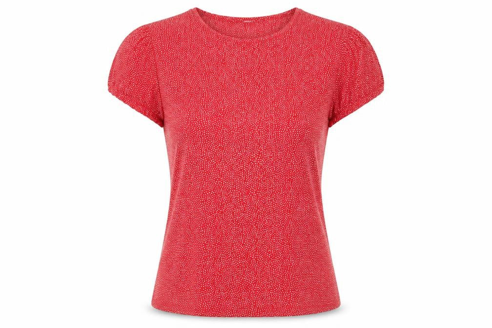 Womens UK Size 18 Capsule Red Basic T-Shirt