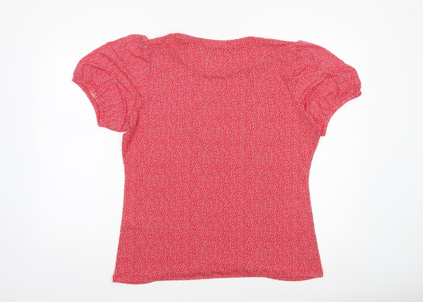 Womens UK Size 18 Capsule Red Basic T-Shirt