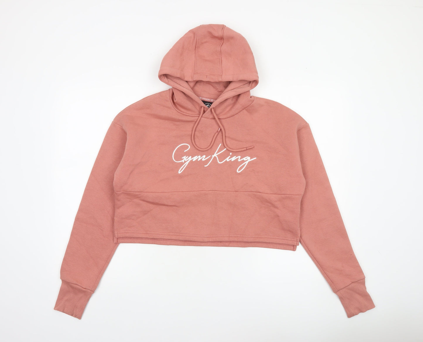 Womens UK Size 14 Gym King Pink Pullover Hoodie