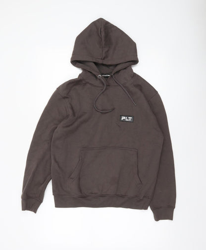 Womens UK Size 4 PRETTYLITTLETHING Brown Pullover Hoodie