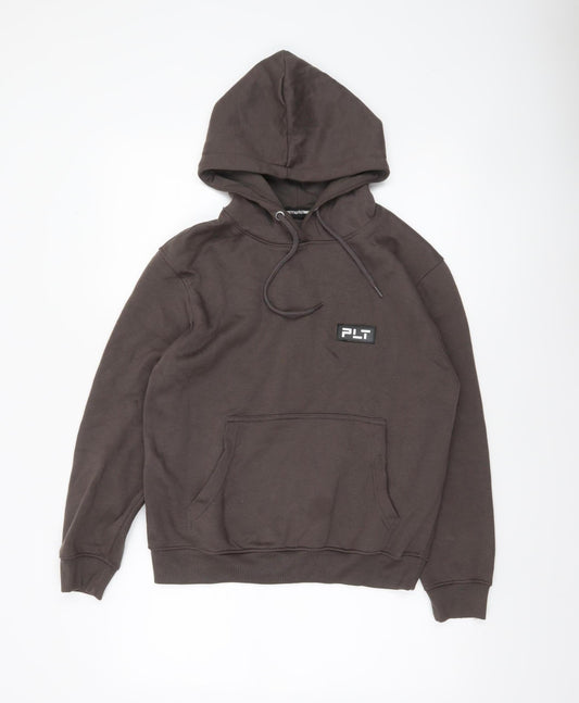 Womens UK Size 4 PRETTYLITTLETHING Brown Pullover Hoodie